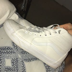White Skate High Vans